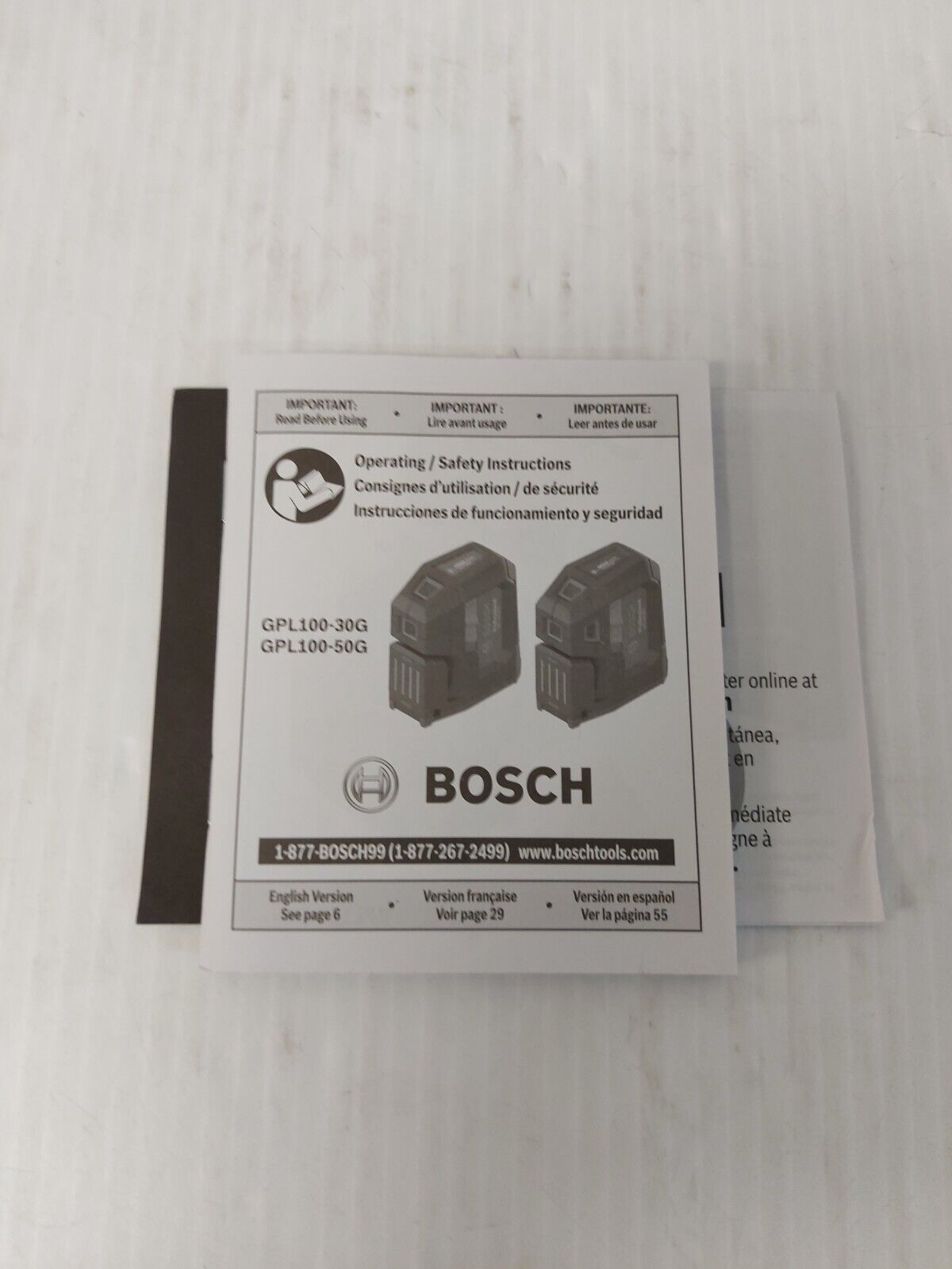 (N85263-2) Bosch GPL100-50G Laser level