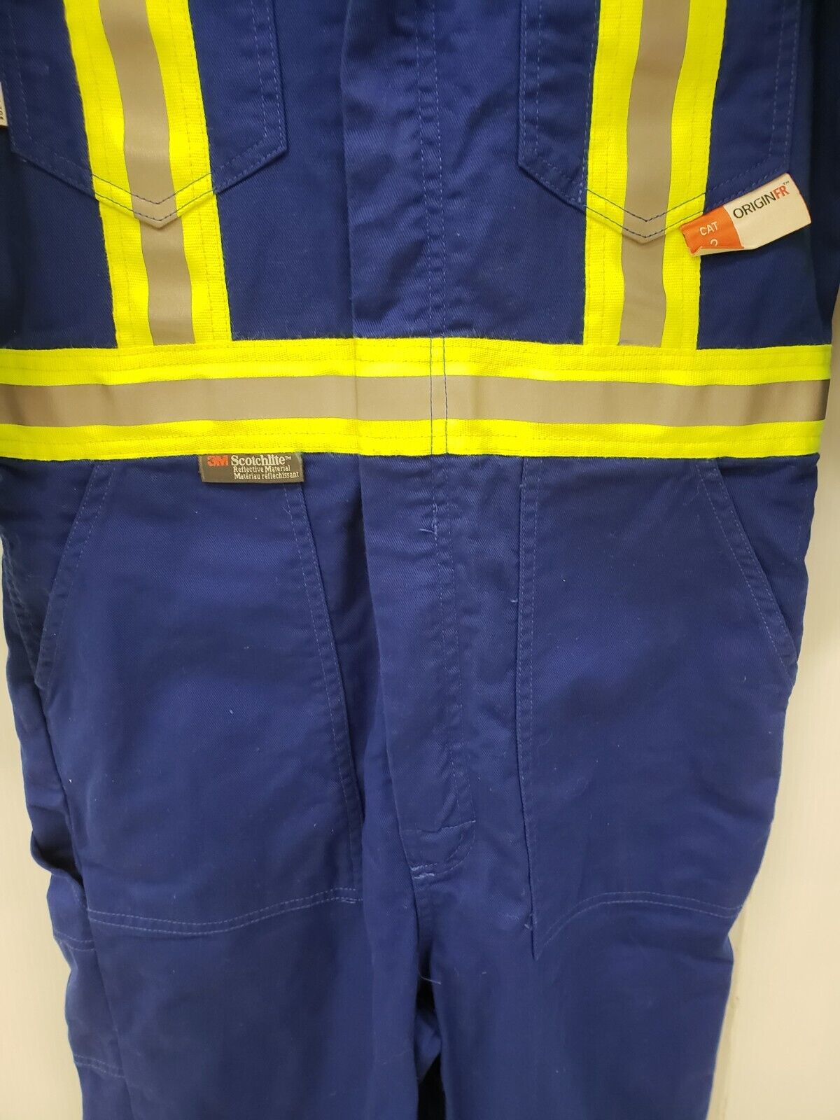 (61450-1) Burtex High Visibility Work Coveralls/Jumpsuit - Size 36R