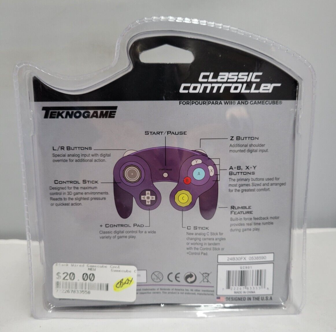 (LUP) Classic Controller (Gamecube)