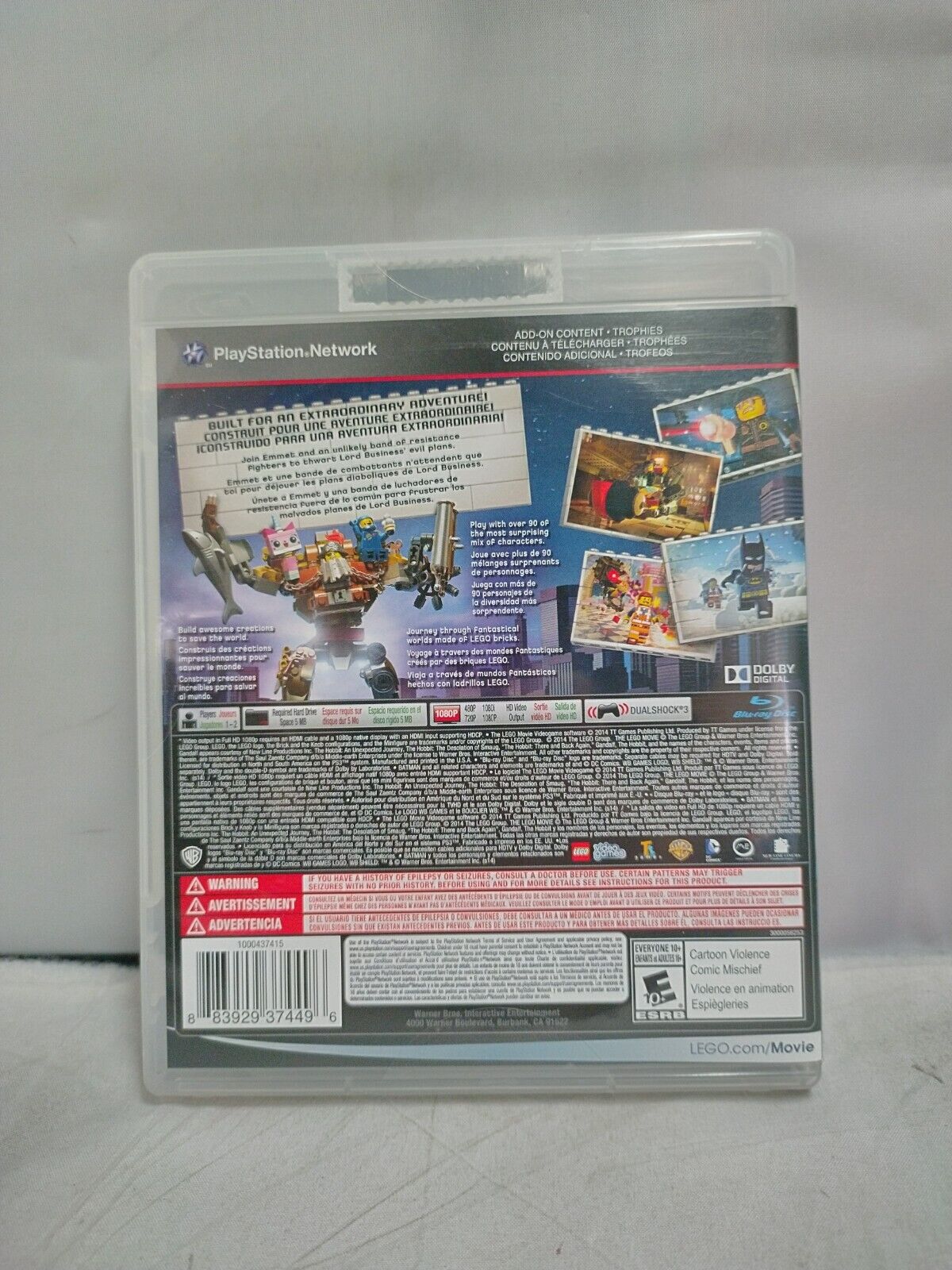 (LUP) Le jeu vidéo Lego Movie (PlayStation 3)