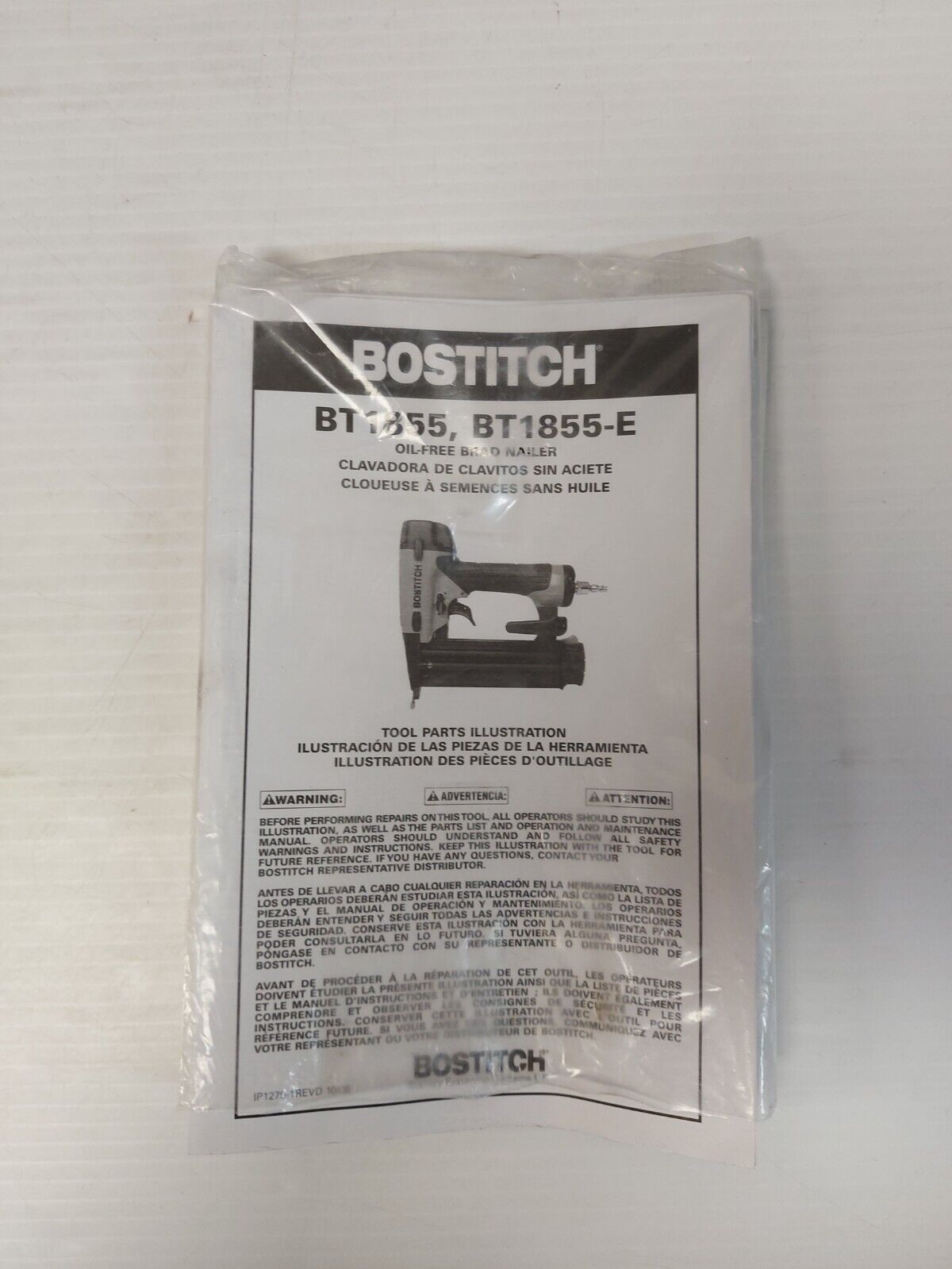 (N81233-2) Bostich BT1855 18Ga Brad Nailer in case