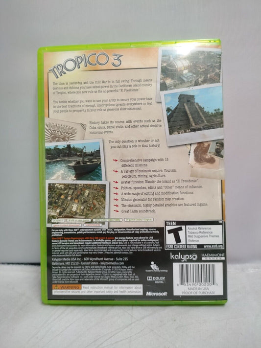 (LUP) Tropico 3 (Microsoft Xbox 360, 2010)