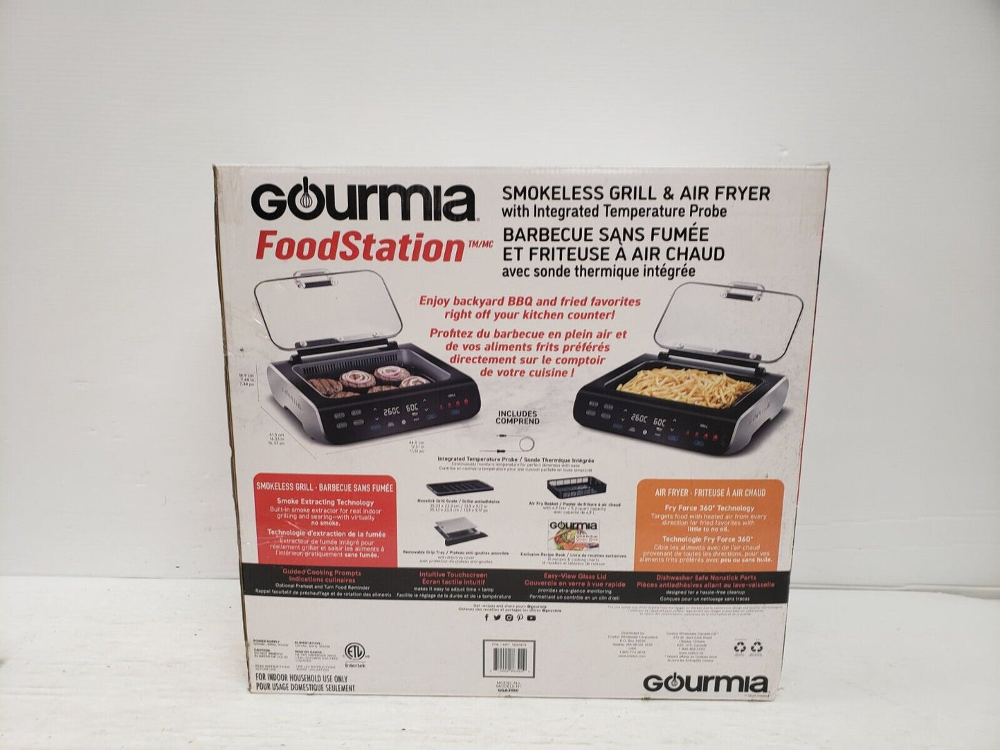 (66551-1) Gourmia GGA21580 Air Fryer