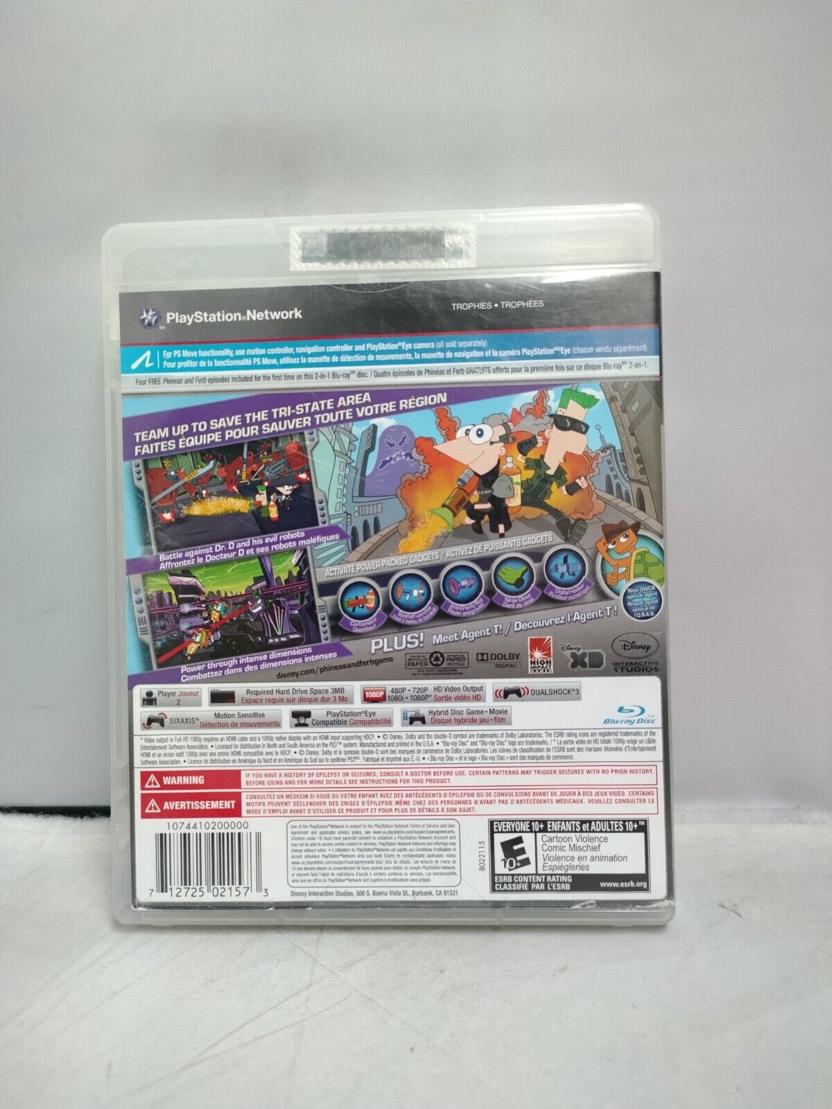 (LUP) Phineas and Ferb: Across the 2nd Dimension (Sony PlayStation 3, 2011)