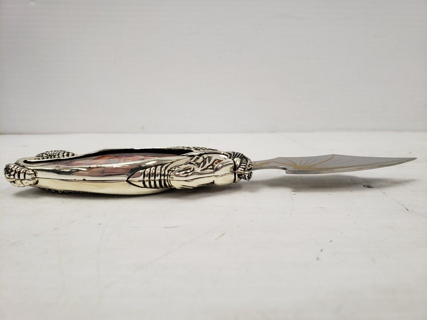 (I-35840) Franklin Mint The Princess Of Ice Knightstone Collection Knife
