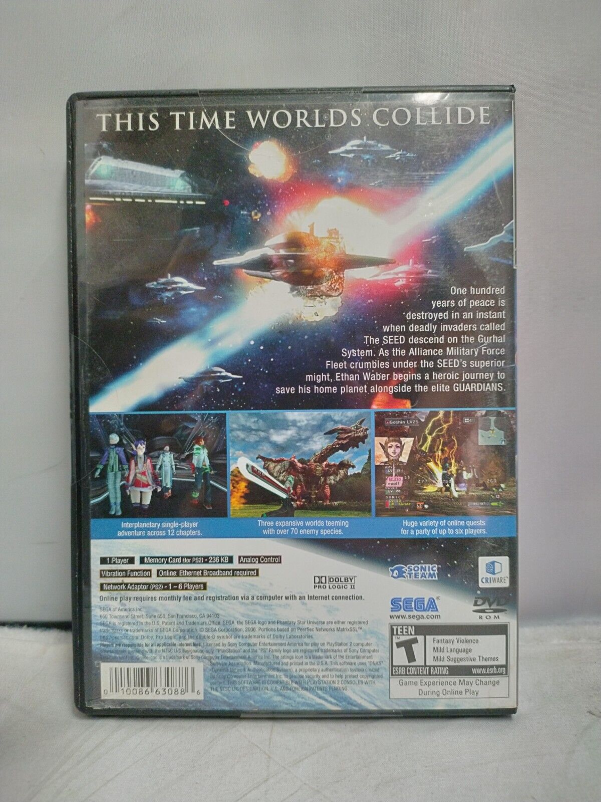 (LUP) Univers Phantasy Star (Sony PlayStation 2, 2006)