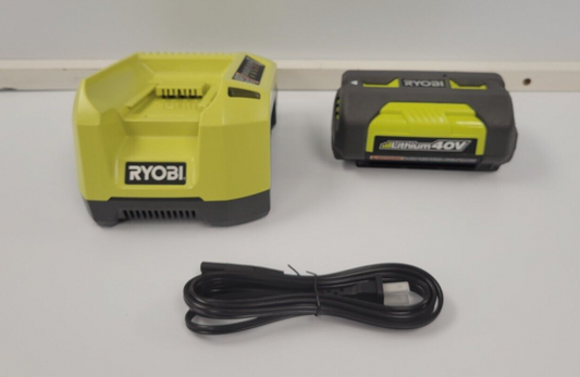 (I-36132) Ryobi OP400 Charger with 40 V Battery