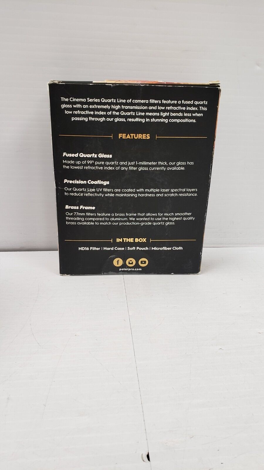 (I-33221) Filtre ND pour objectif Polar Pro ND1677MM