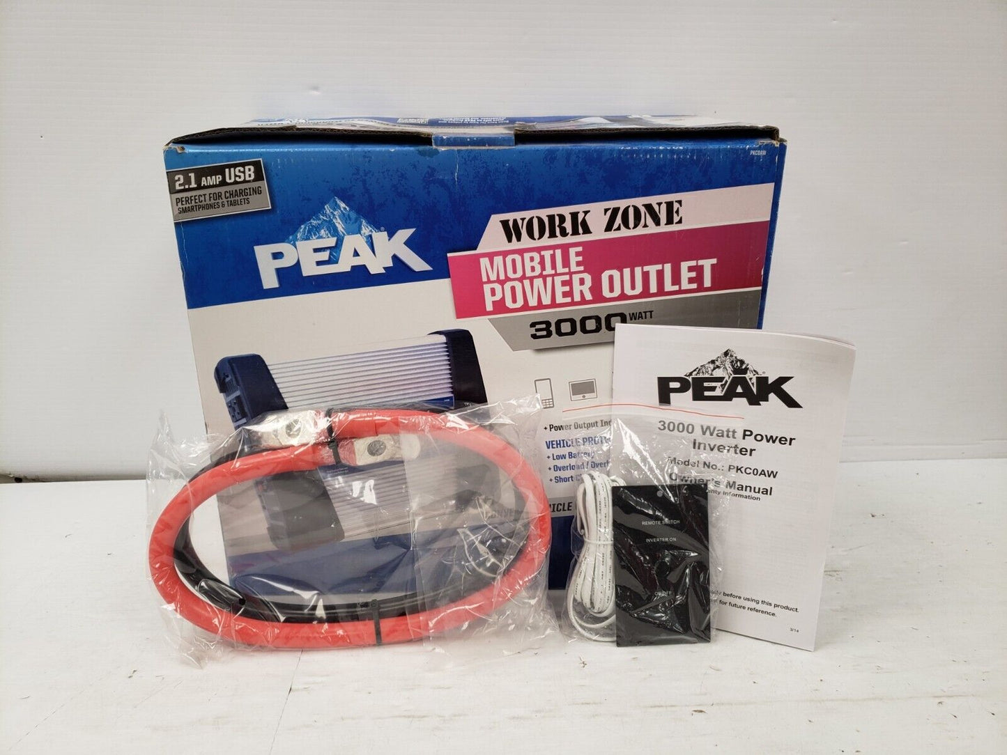 (62078-3) Peak PKC0AW Work Zone Mobile Power Outlet Inverter