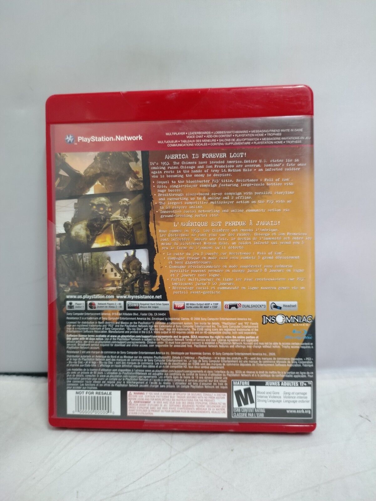 (LUP) Resistance 2 (Sony PlayStation 3, 2008)
