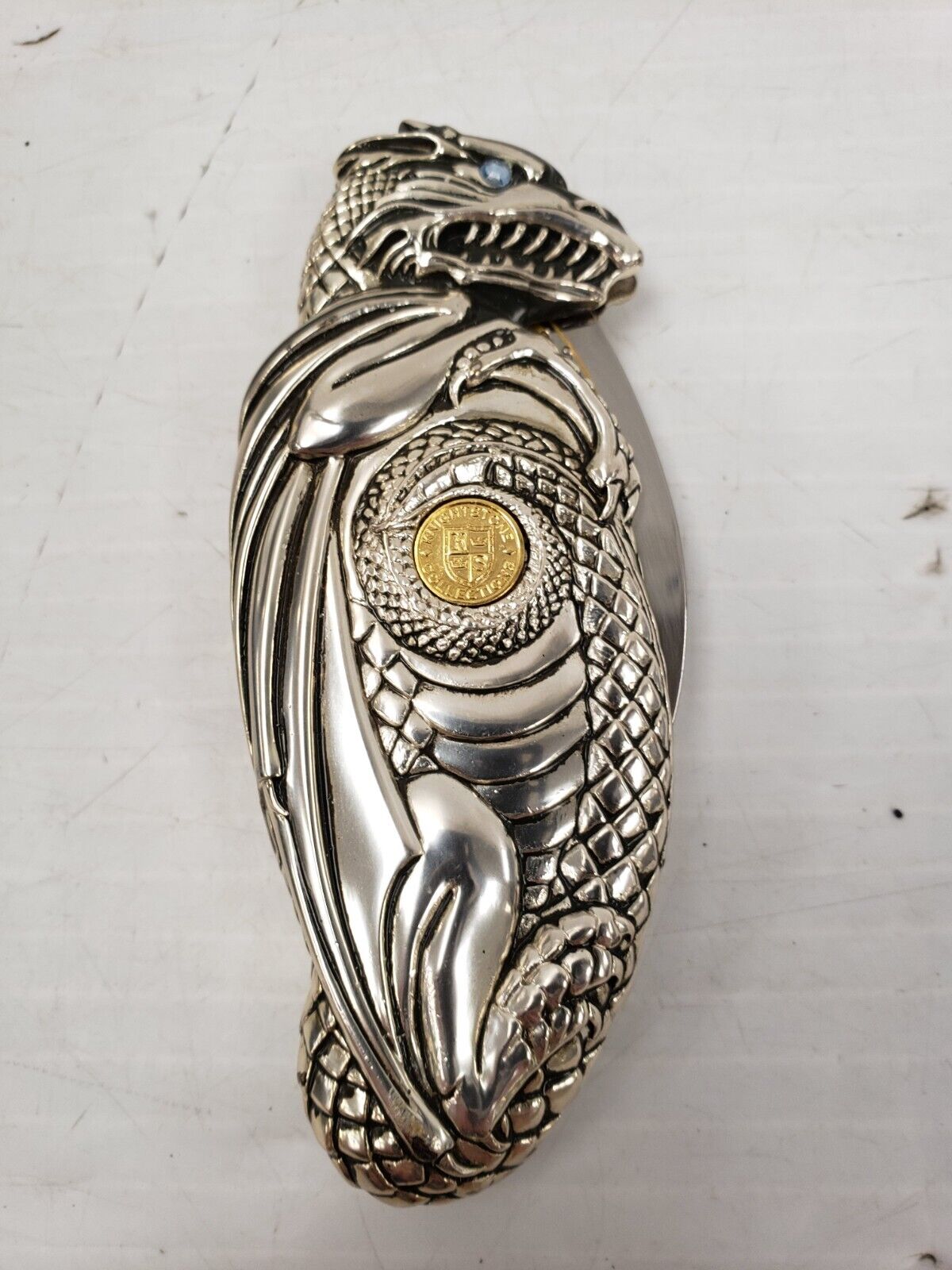 (I-35842) Franklin Mint Enchantress Of The Forest Knightstone Collection Knife