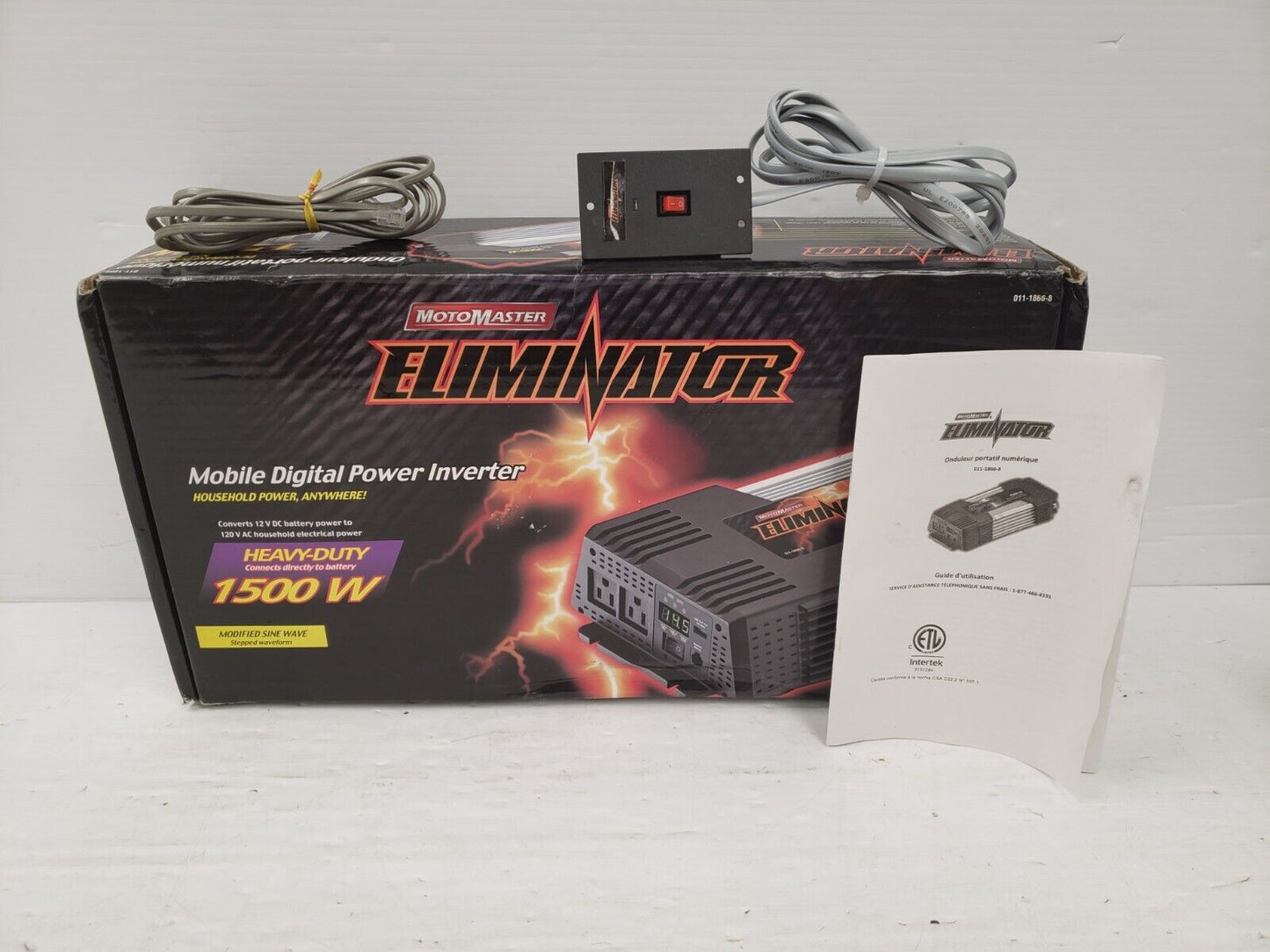 (66724-1) Motomaster Eliminator 011-1866-8 Mobile Digital Power Inverter