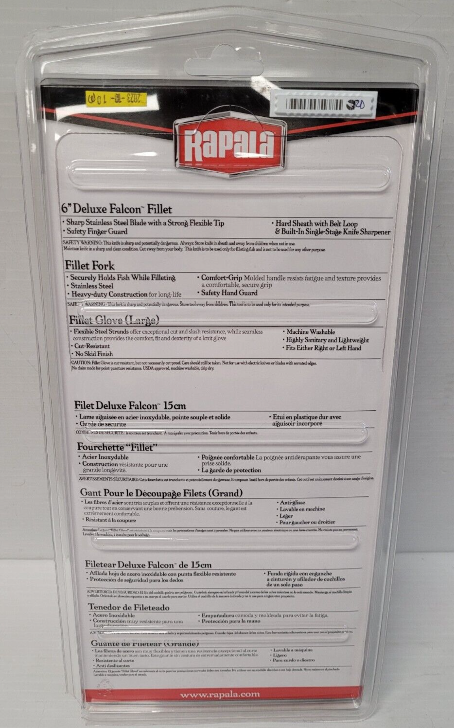 (N78931-2) Rapala RFFC Fisherman's Fillet Combo