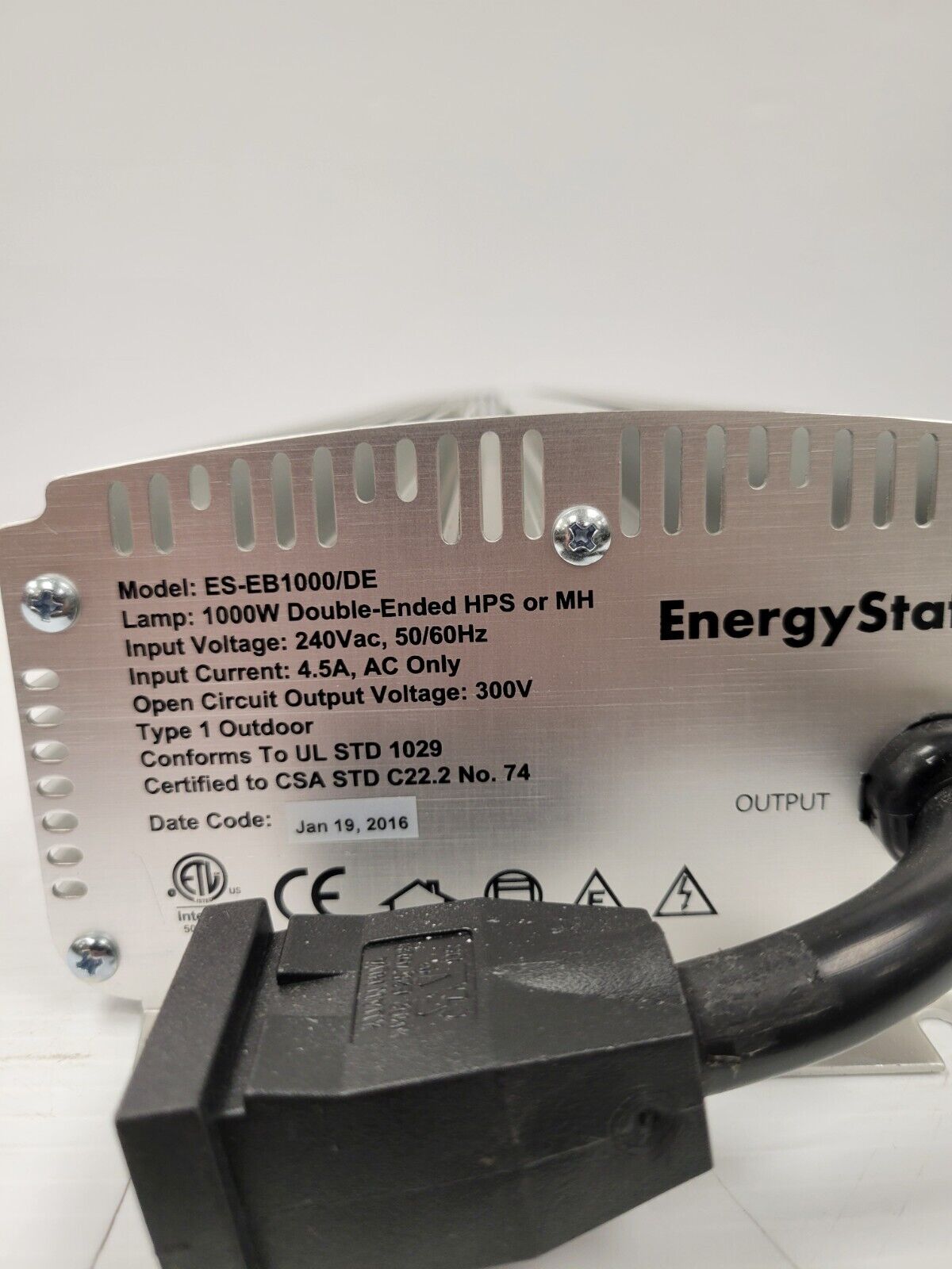 (49491-2) Ballast électronique EnergyStation ES-EB1000/DE 1 000 W