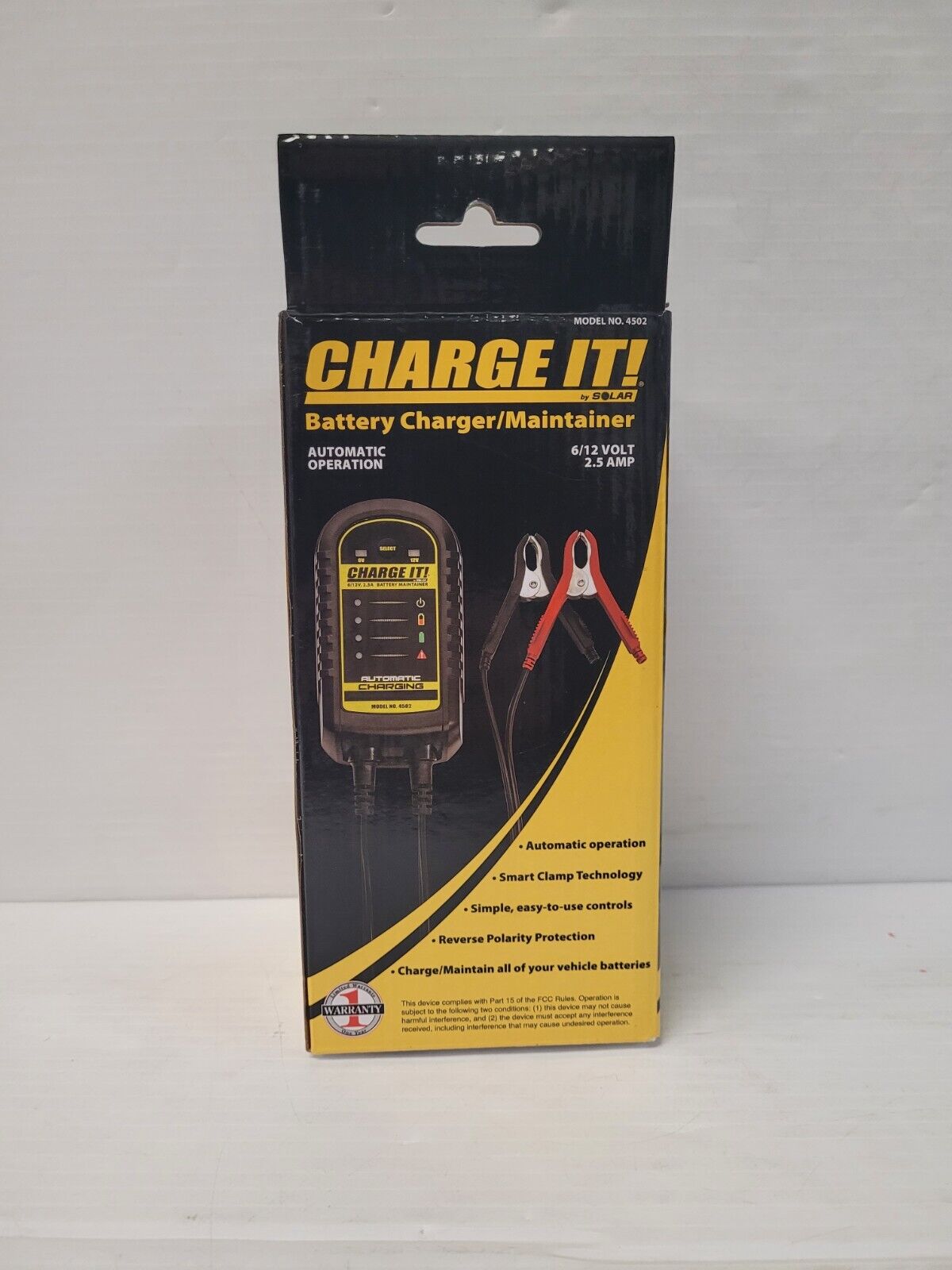 (N80393-1) Chargez-le avec le chargeur/mainteneur de batterie Solar 4502