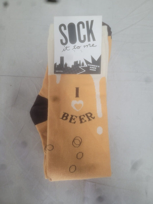 sock it to me I heart beer Knee high socks