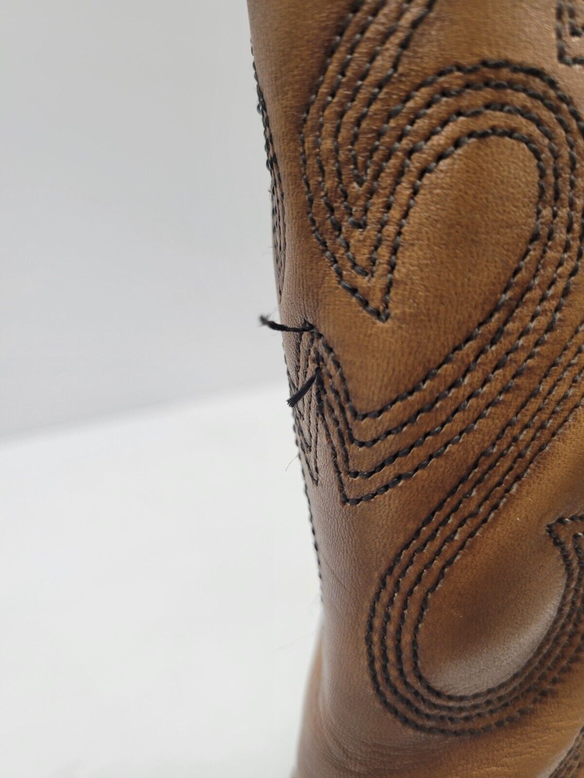 (I-9763) No Name Men's Brown Leather Boots