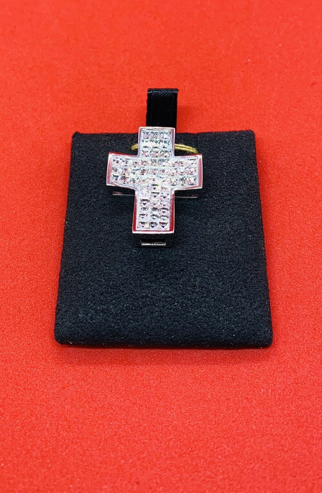 N0109 Cross Silver Pendant With Various Stones