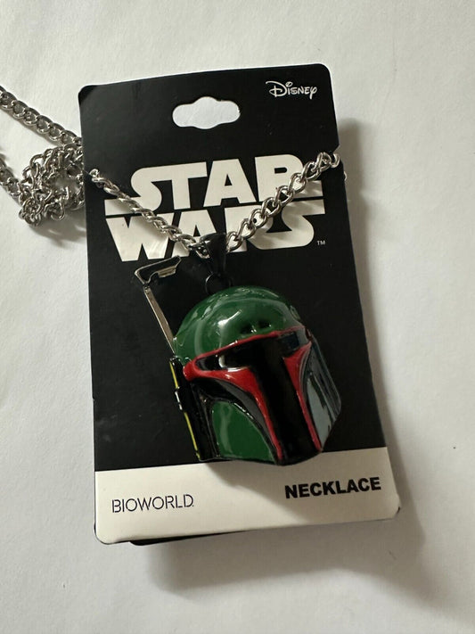 (LUP) Star Wars 3D Boba Fett Necklace