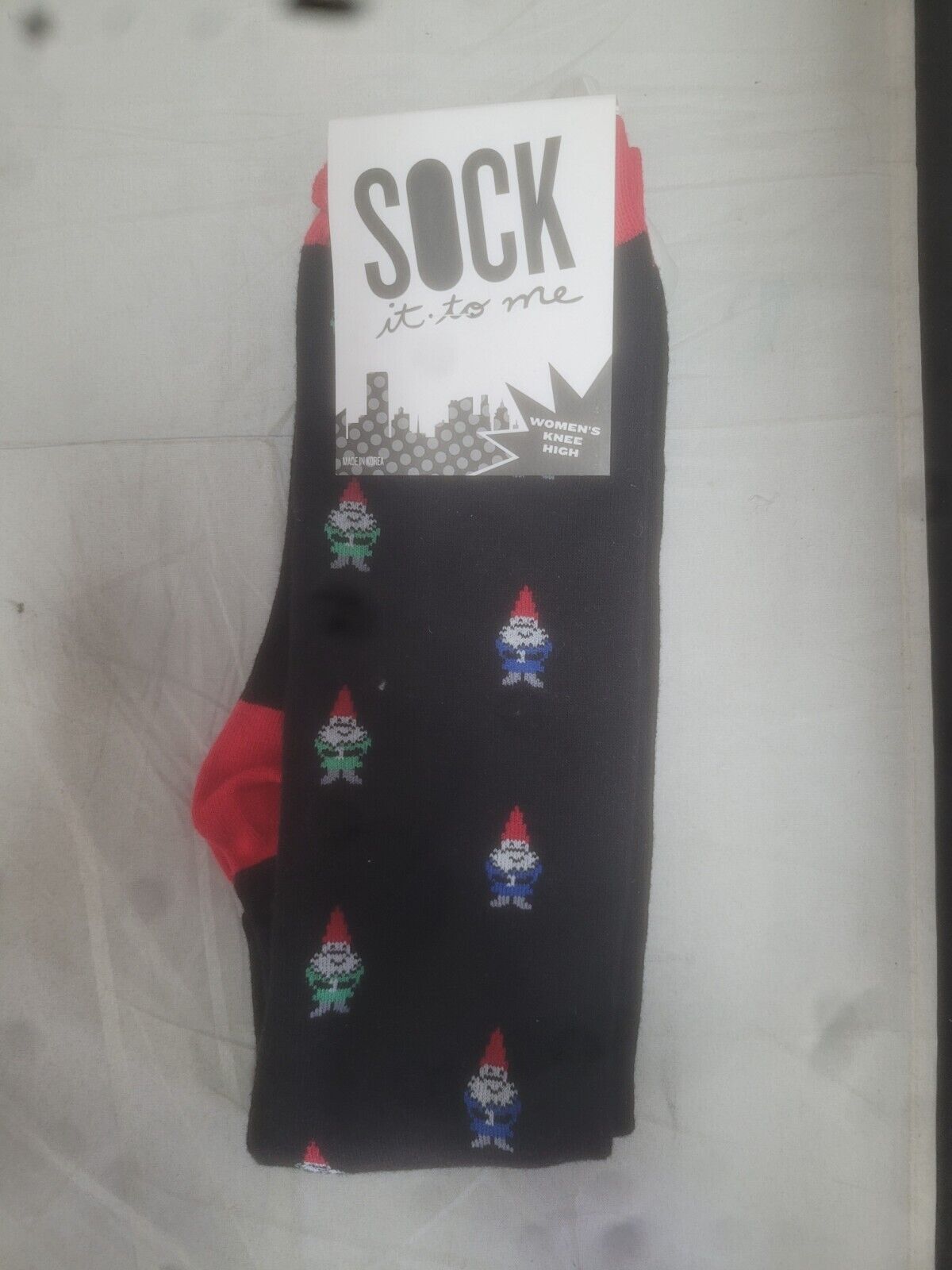 Sock it to me Garden Gnome knee high socks