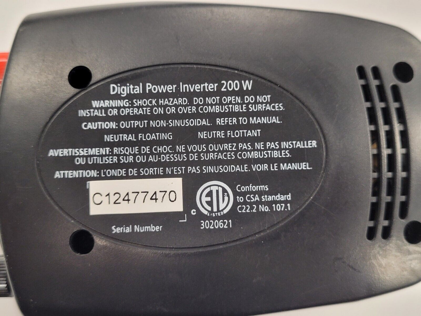 (N70440-6) MotoMaster 200W Mobile Power Outlet & Inverter