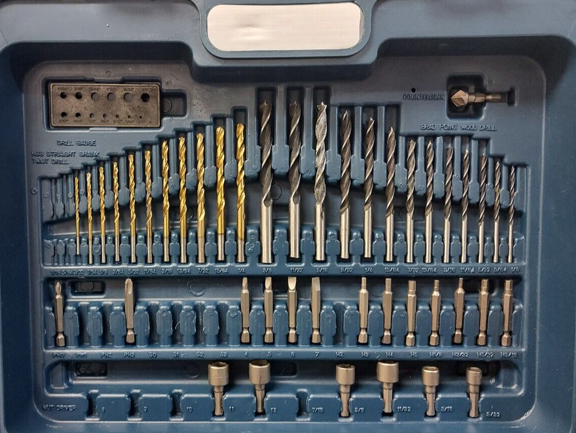 (N81036-1) Stanley Fat Max Hammer Drill w/ MasterCraft bit set