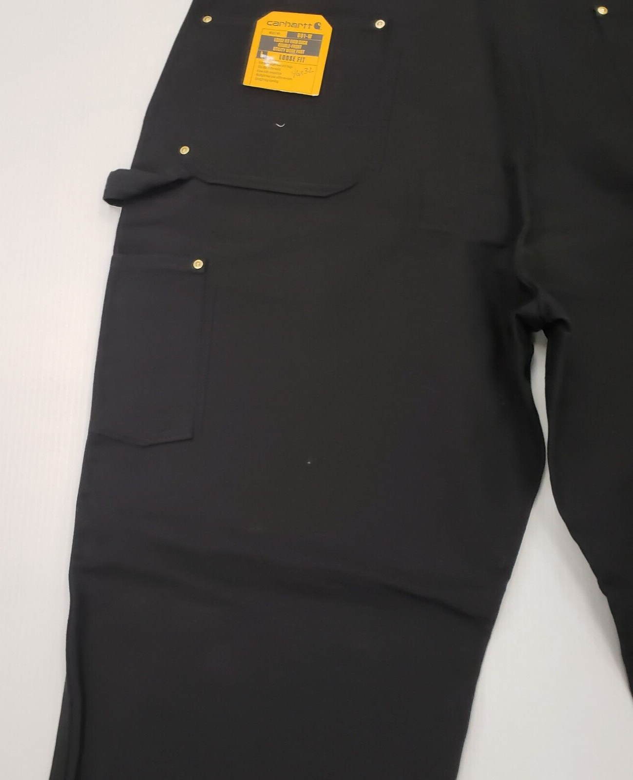 (I-34508) Carhartt B01-M Firm Duck Double-Front Utility Work Pant - Size 46x32