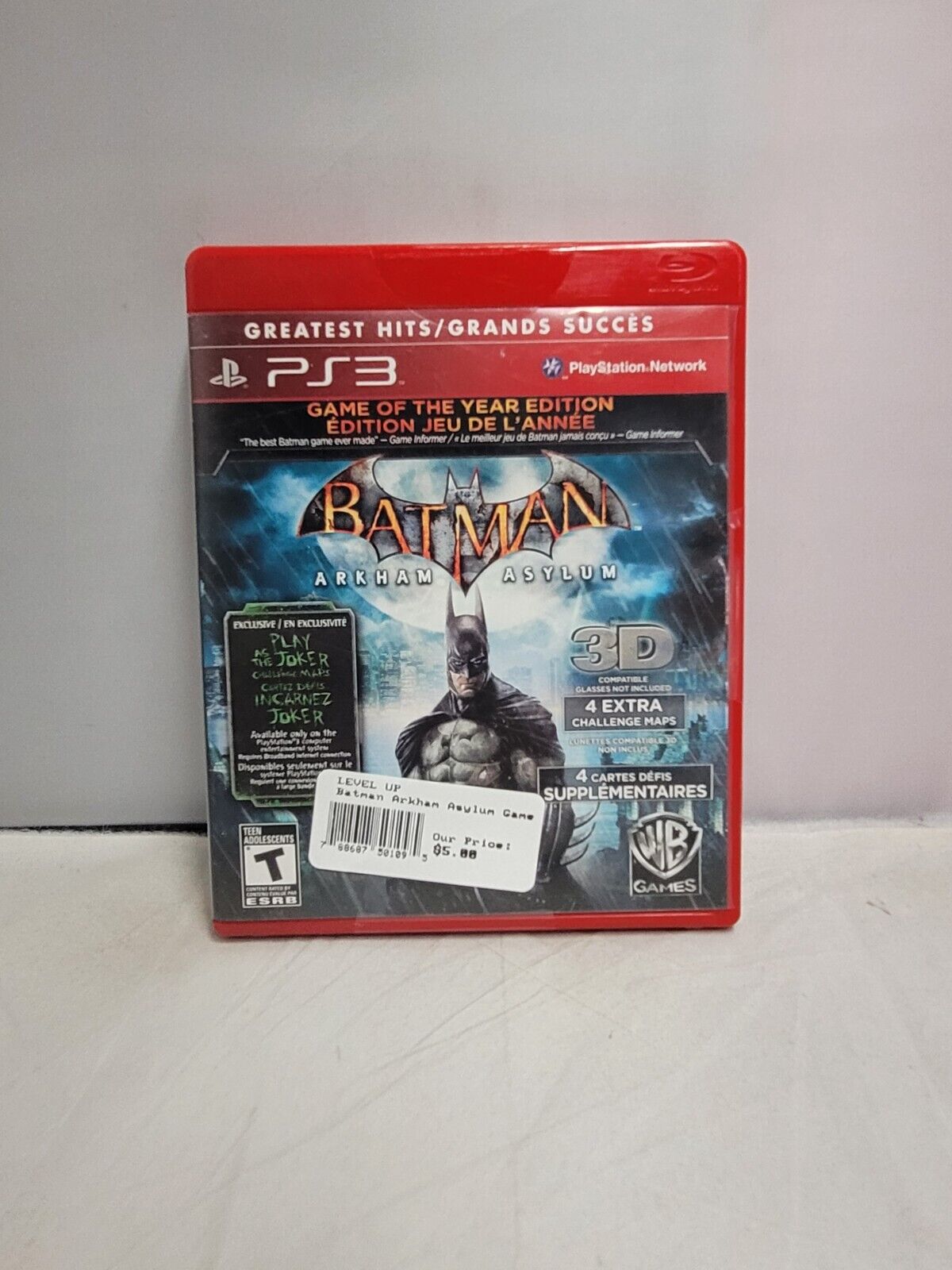 (LUPBatman: Arkham Asylum -- Game of the Year Edition (Sony PlayStation 3, 2010)