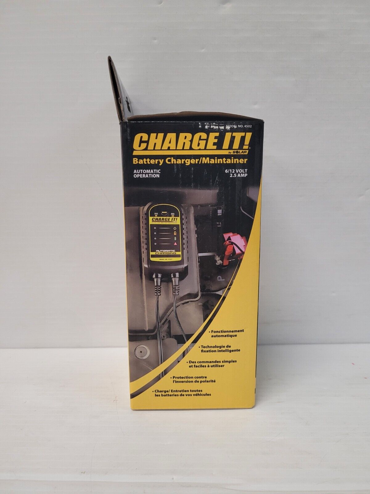 (N80393-1) Chargez-le avec le chargeur/mainteneur de batterie Solar 4502