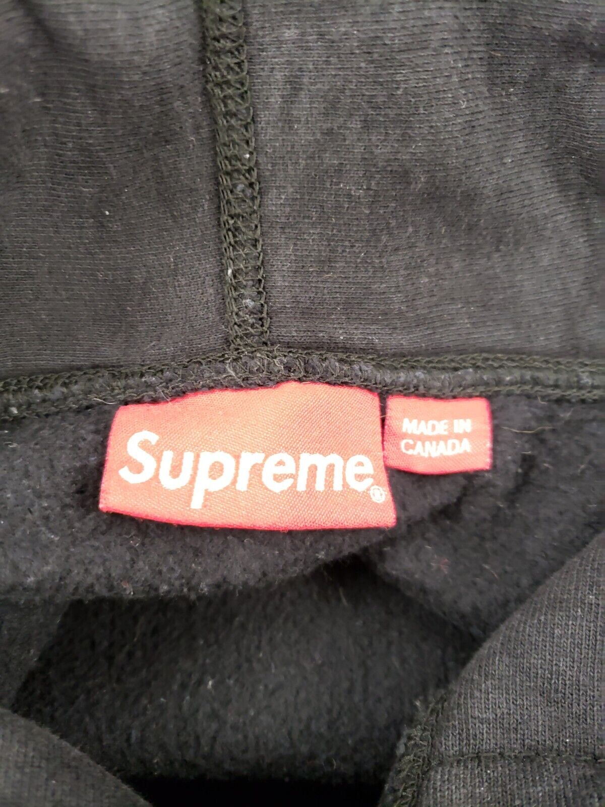 (I-32240) Supreme Hoodie With "S" Logo-Size Medium