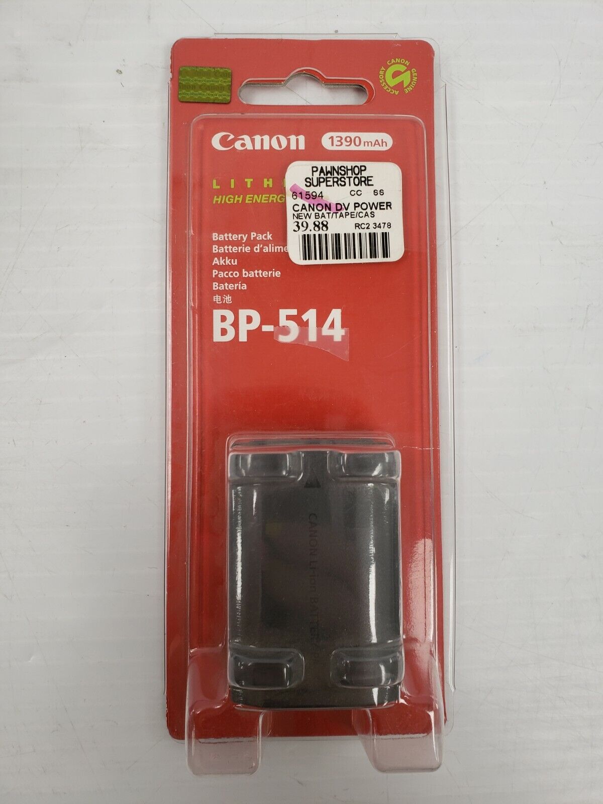 (I-8595) Canon BP-514 Battery