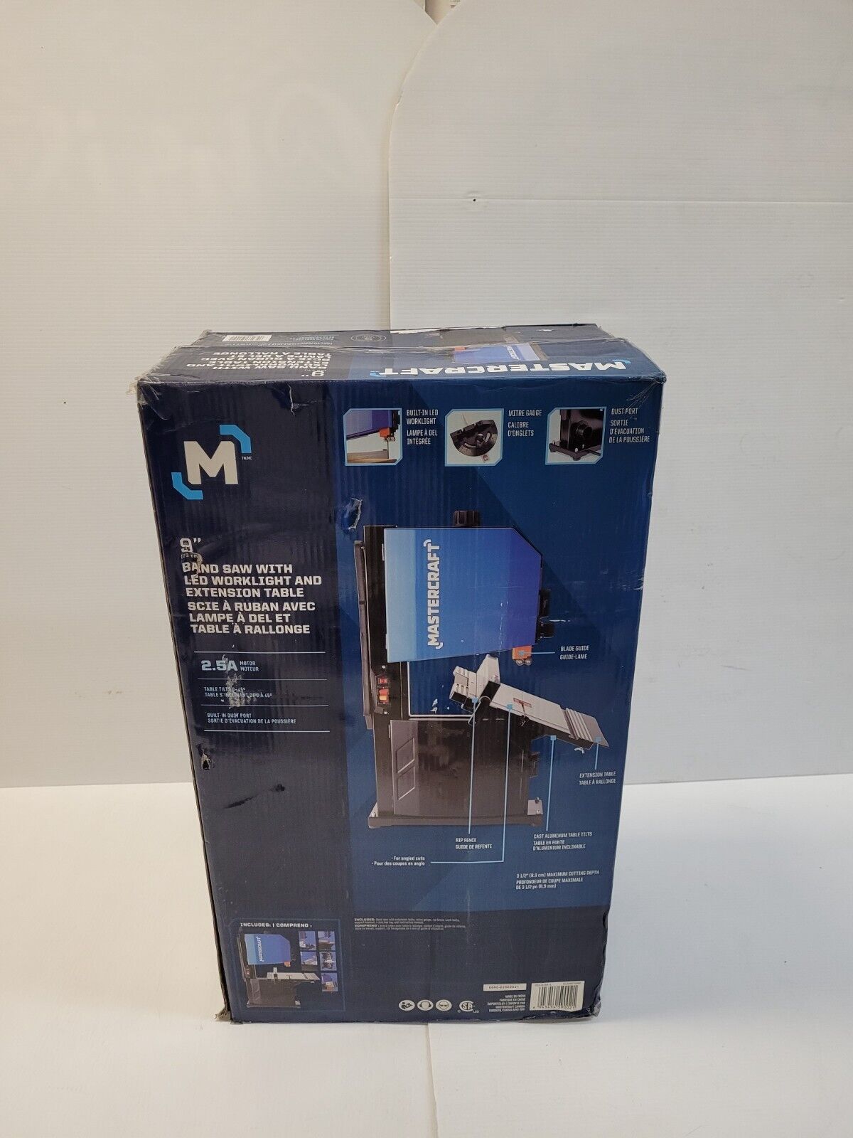 (N79085-1) Mastercraft 0558-6794-4 Bandsaw (pls take pic of saw out of box)