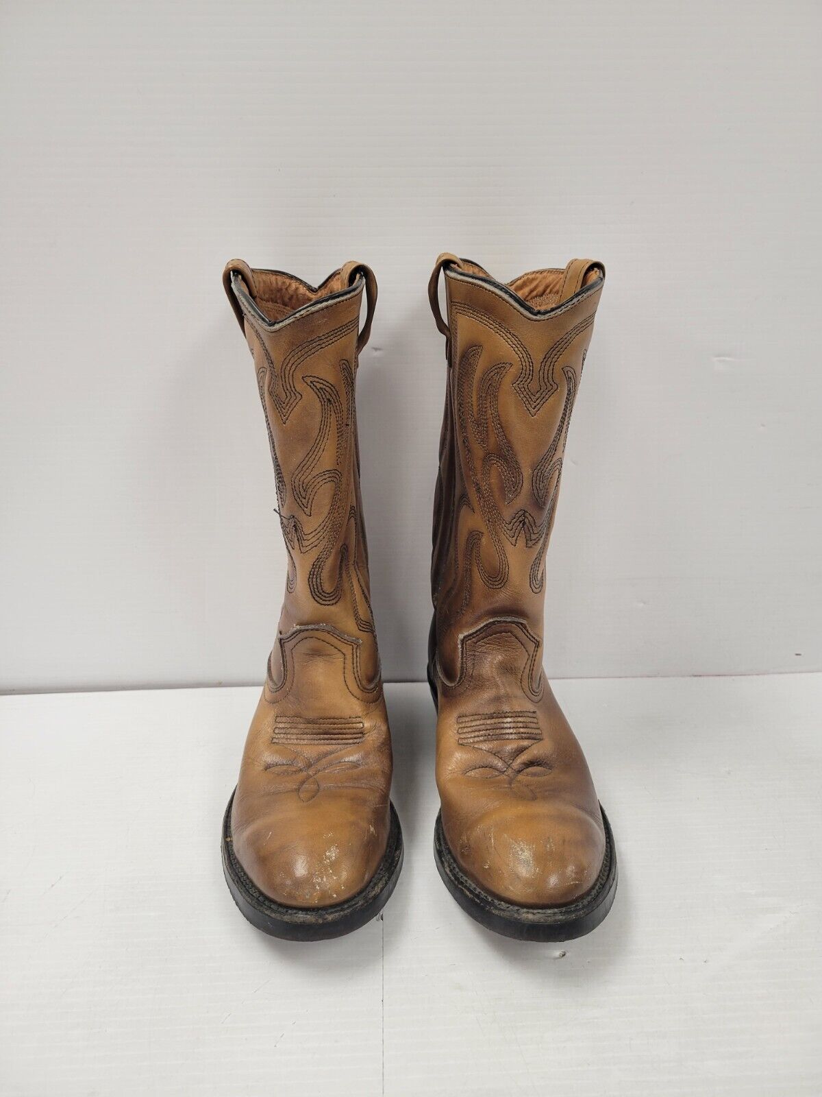 (I-9763) No Name Men's Brown Leather Boots