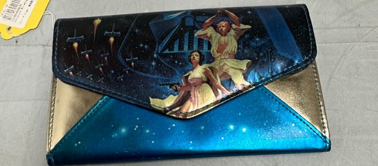 (LUP) Portefeuille enveloppe chromé Star Wars