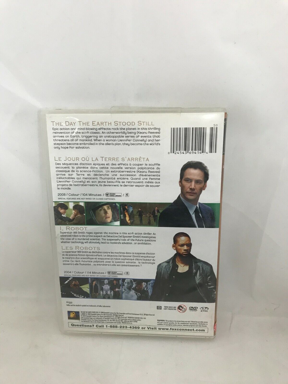 (LUP) The Day the Earth Stood Still/I, Robot Double Feature (DVD, 2010,)