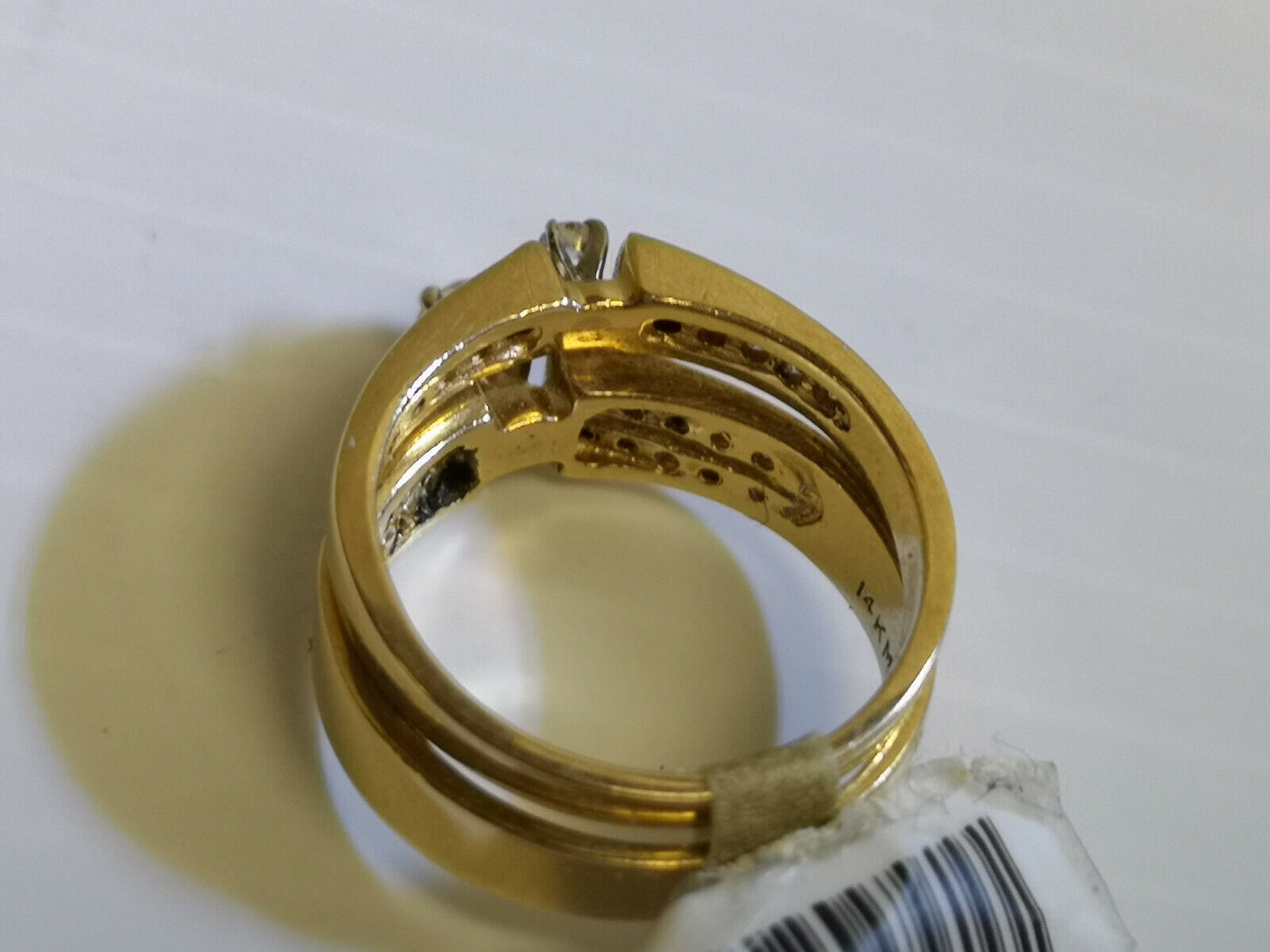 (N44514) 14K Gold Wedding Set w/ Diamonds