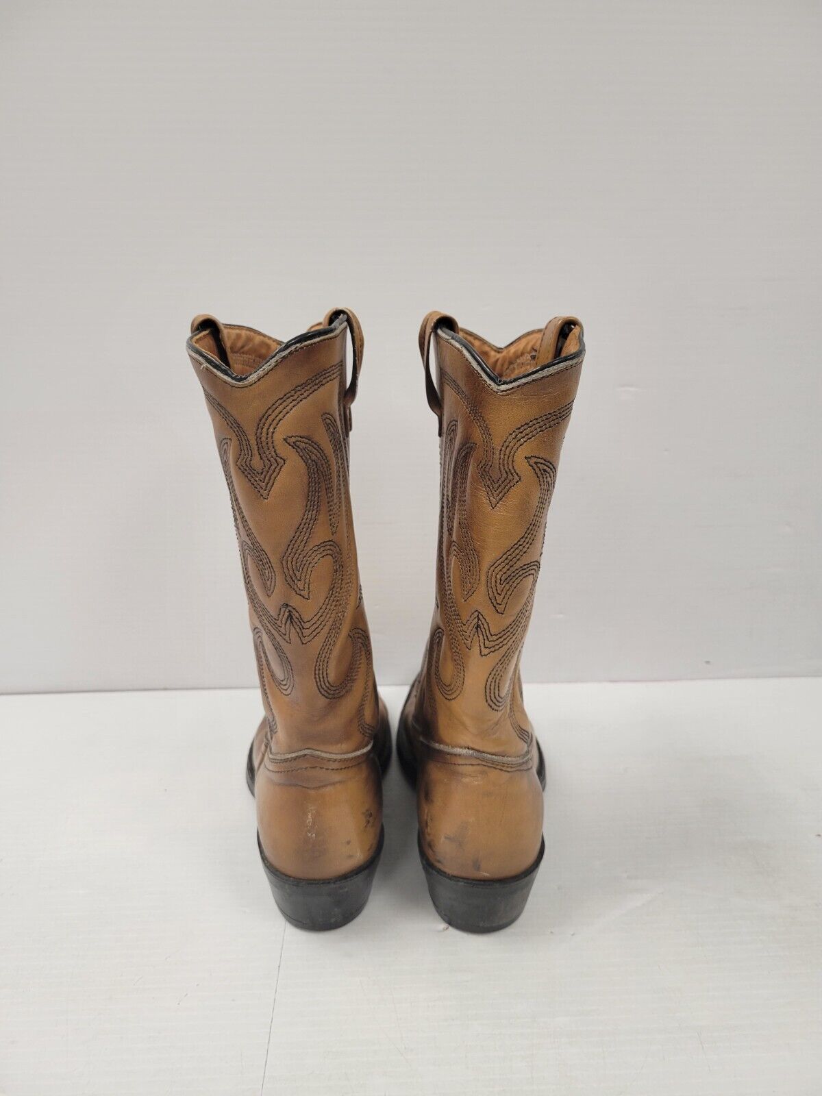 (I-9763) No Name Men's Brown Leather Boots