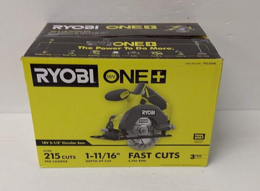 (N81086-3) Ryobi PCL500 Circular Saw In Box New Opened