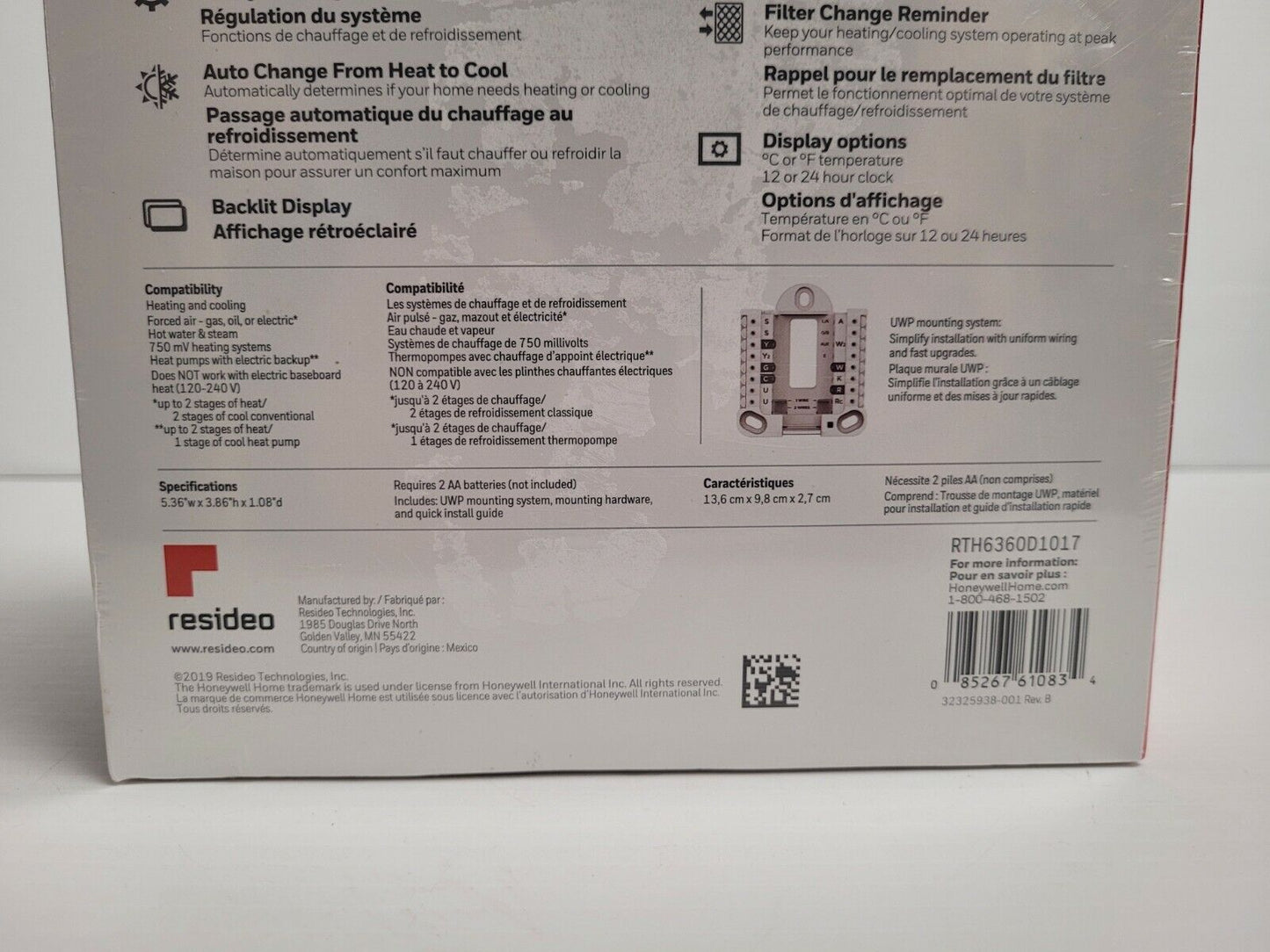 (N16082-1) Thermostat programmable Honeywell Home T3 *BNIB*