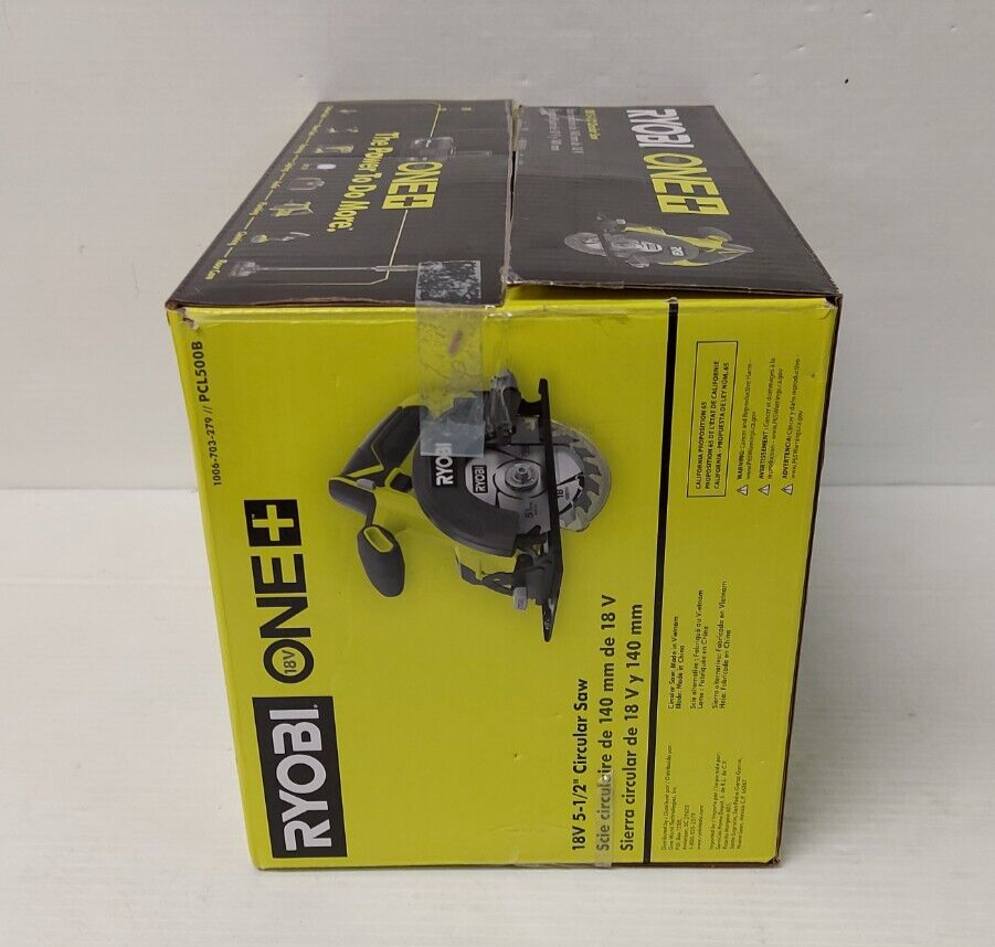 (N81086-3) Ryobi PCL500 Circular Saw In Box New Opened