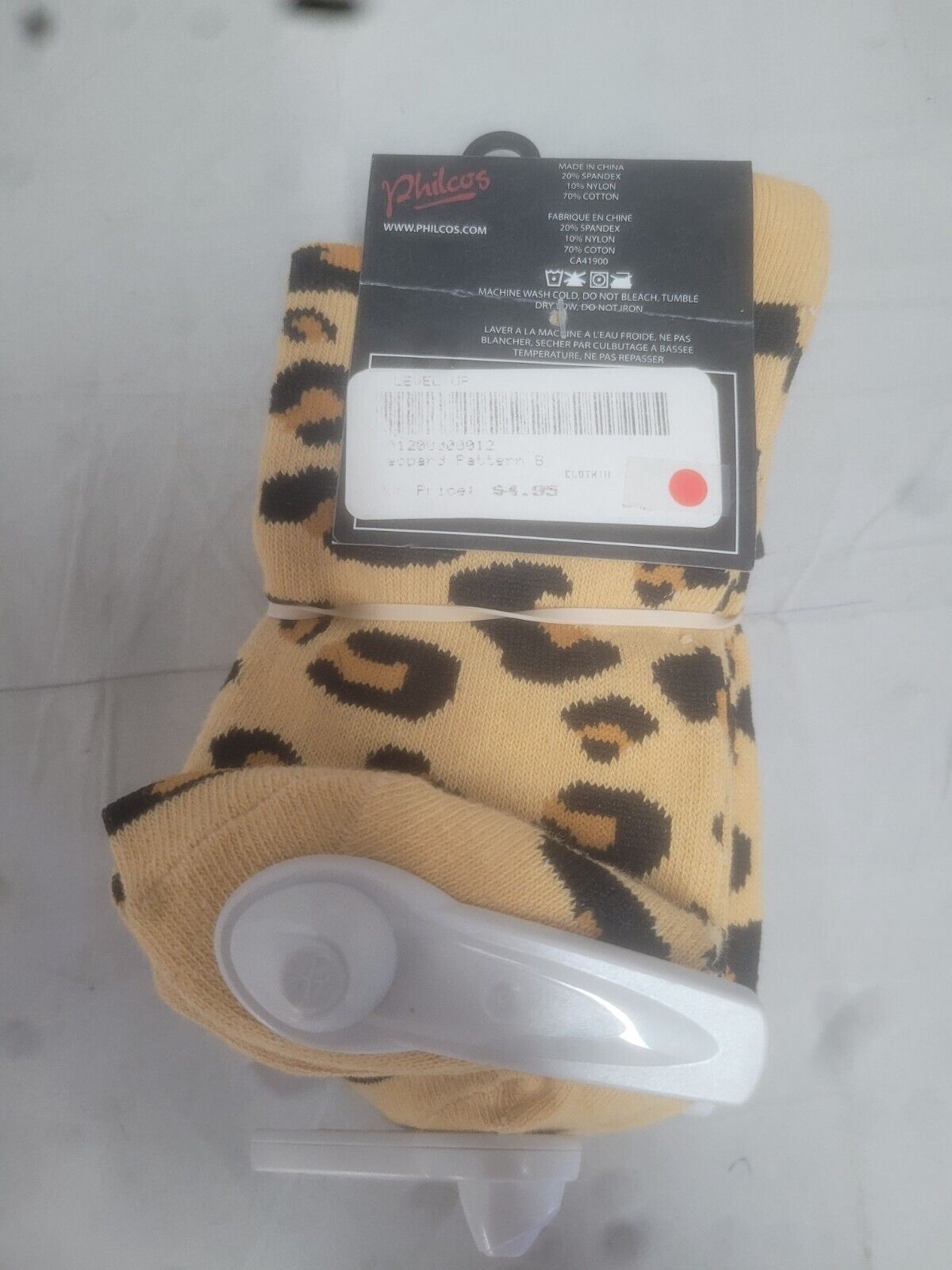 Philco's leopard pattern socks