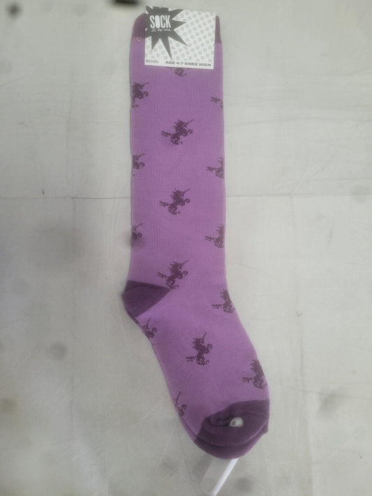 Sock it to me Purple Unicorn Knee socks