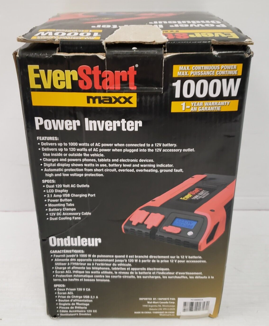 (53105-2) Everstart PC1000ECA Power Inverter