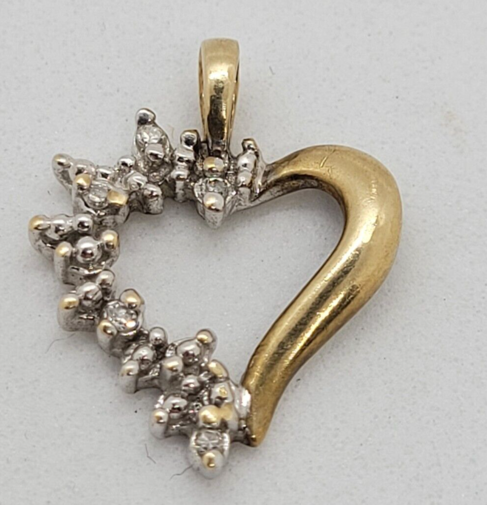 (NI-3077) 10K Gold Heart Pendant