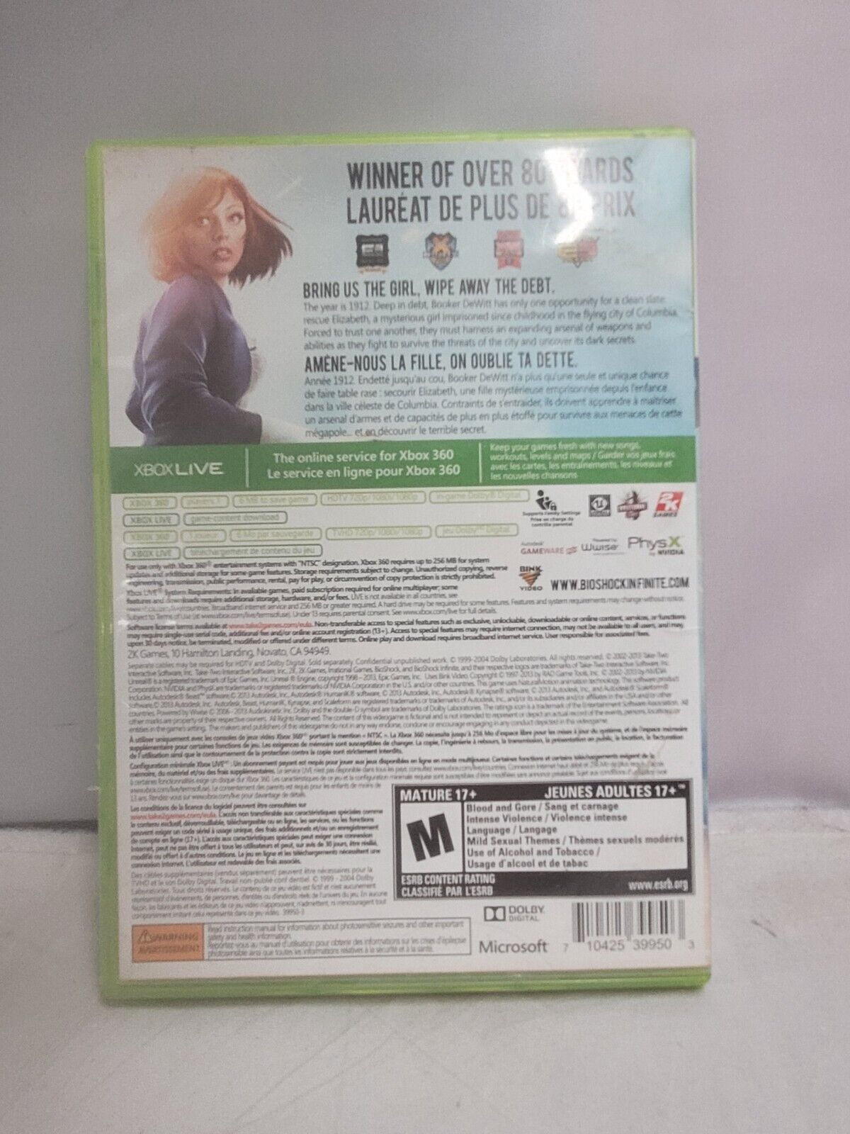 (LUP)BioShock Infinite (Microsoft Xbox 360, 2013)