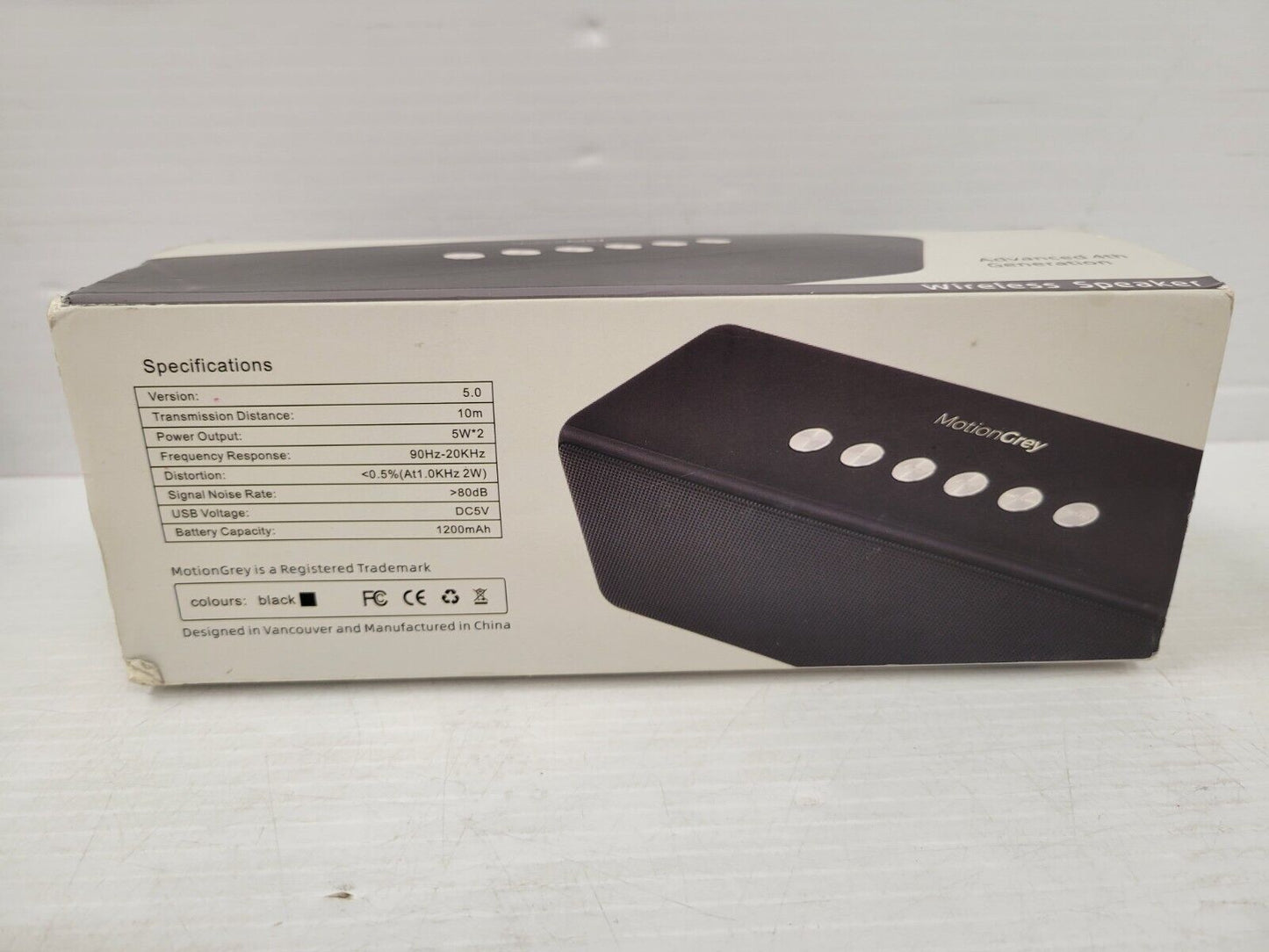 (48272-3) Motion Grey Series M Wireless Speaker