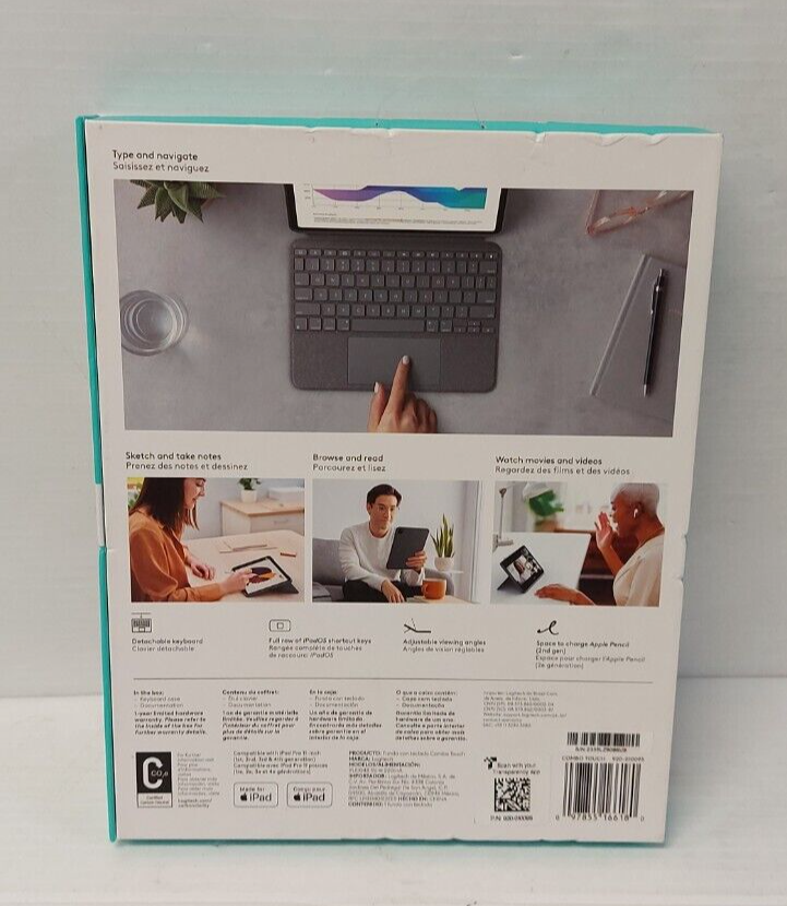 (N81357-2) Logitech YU0048 Tablet Case with Keyboard & Track Pad