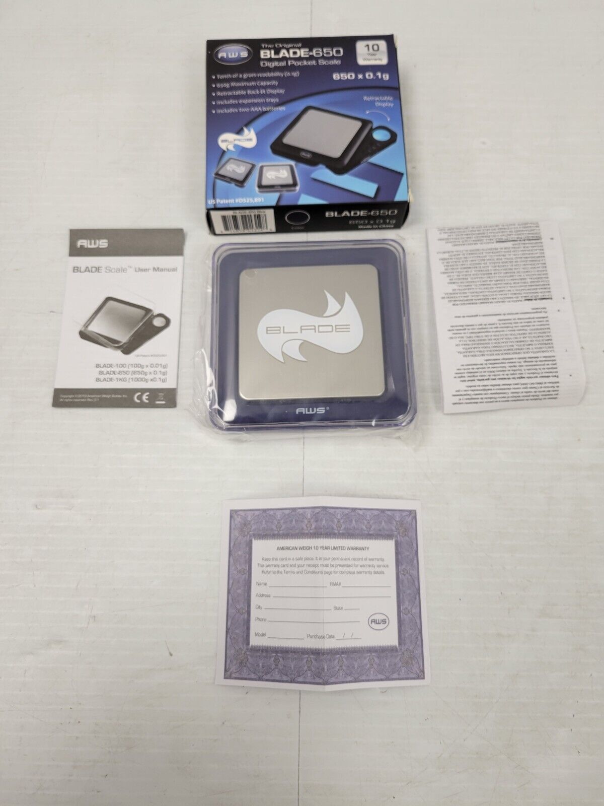 (I-25443) AWS 650x0.1G Digital Scale