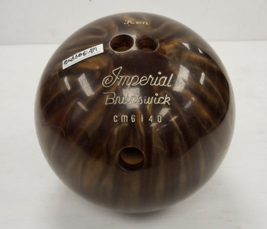 (I-12630) Imperial Brunswick Bowling Ball (Brown)
