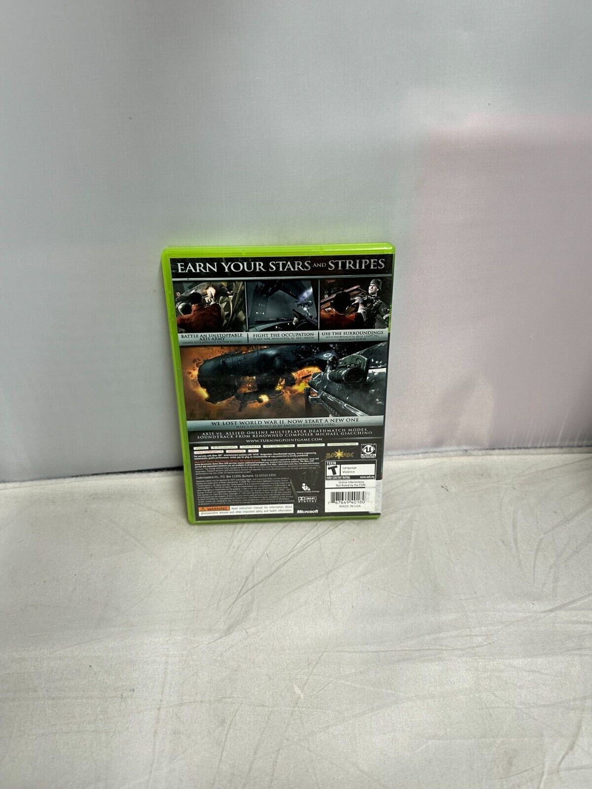 (LUP) Turning Point: Fall of Liberty (Microsoft Xbox 360, 2008)